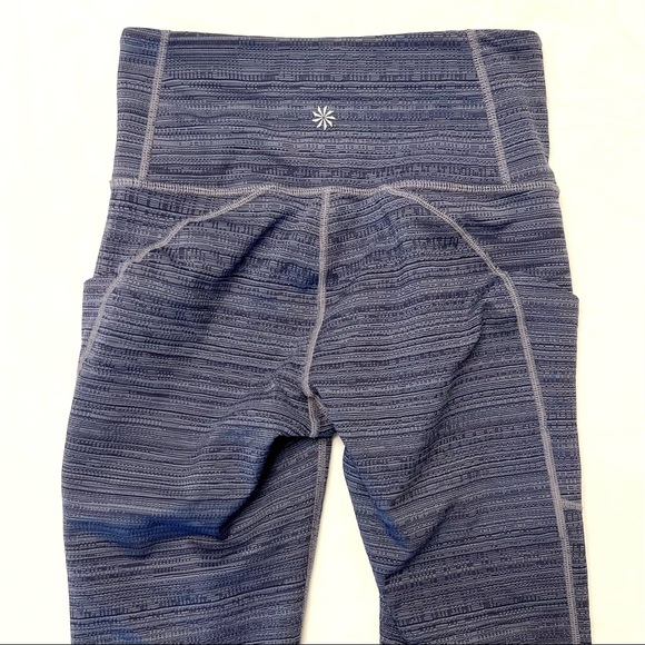 Athleta High Rise Jacquard Mesh Chat to Town Leggings - Picture 3 of 5